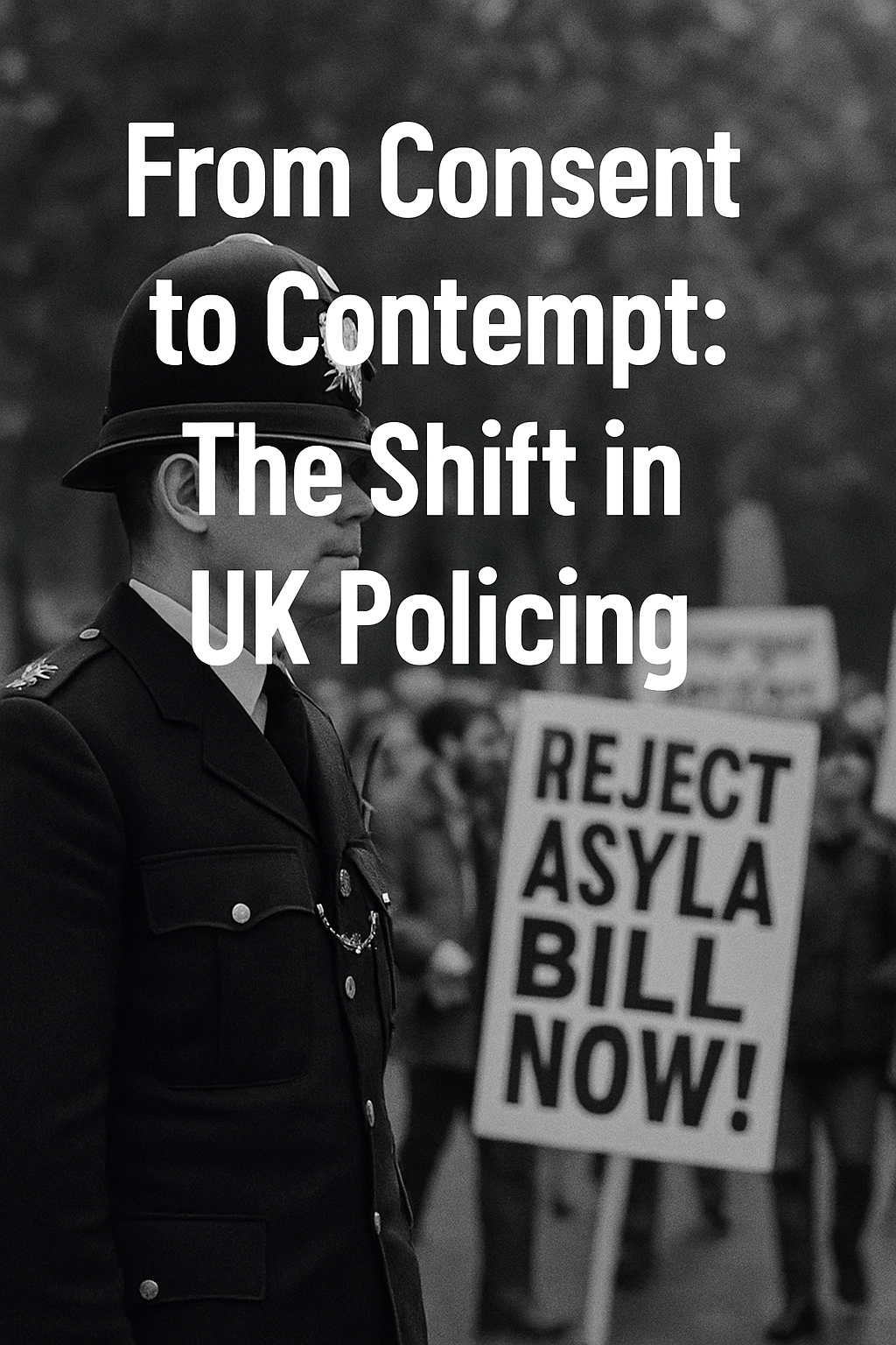Once they policed with our consent — now they police with our contempt.