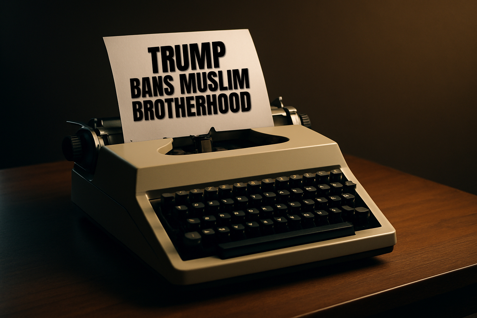 TRUMP BANS MUSLIM BROTHERHOOD
